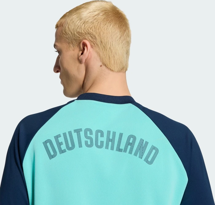 adidas FIFA WM 2026 Deutschland Auswärts Aufwärmshirt langarm flash aqua (Herren)