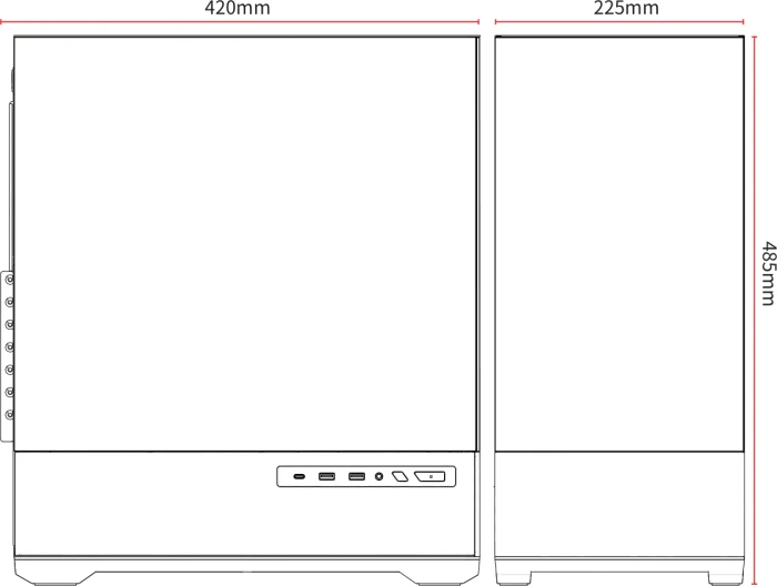 MSI MAG PANO 110R PZ White, Glasfenster