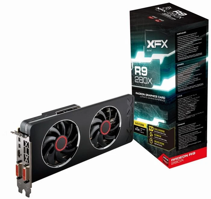 XFX Radeon R9 280 Black Edition, 3GB GDDR5, 2x DVI, HDMI, 2x mDP
