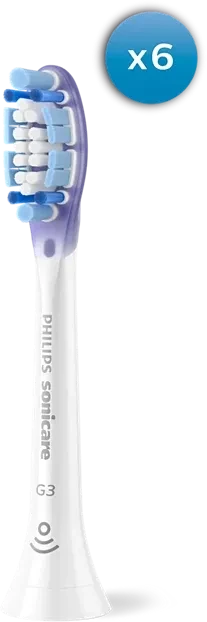 Philips HX9056/87 Sonicare G3 Premium Gum Care Ersatzbürste weiß, 6 Stück