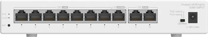 Huawei eKit SME Network eKitEngine S380 S8P2T Desktop Gigabit Router, 10x RJ-45, 124W PoE+