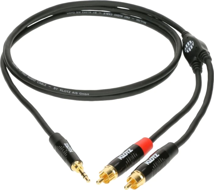 Klotz MiniLink 3.5mm Klinke/2x RCA 0.9m