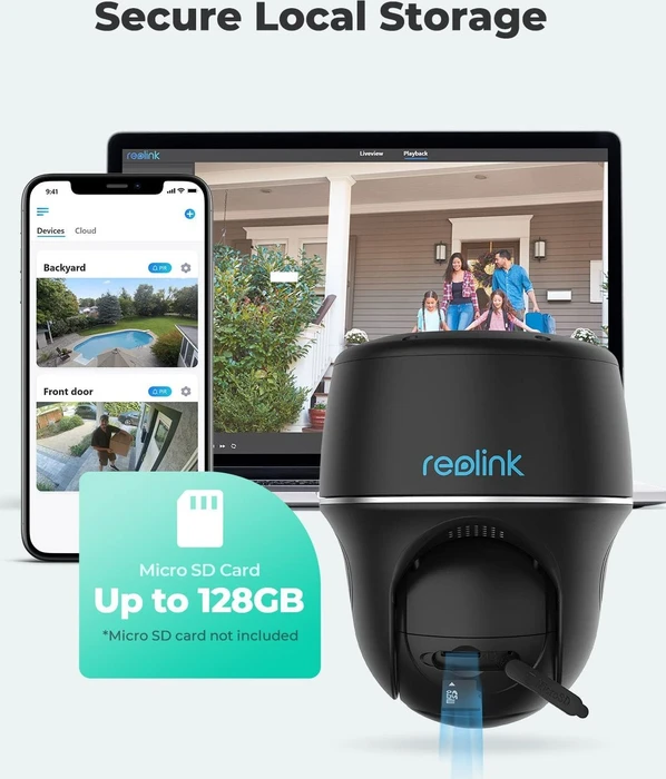 Reolink Argus PT Pro 2K 4MP schwarz, Serie B430