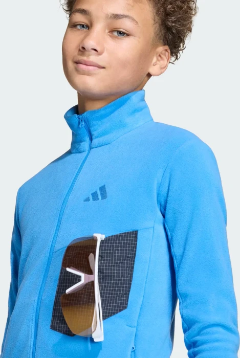 adidas Terrex Multi Full-Zip Fleece Funktionsjacke ray blue (Junior)