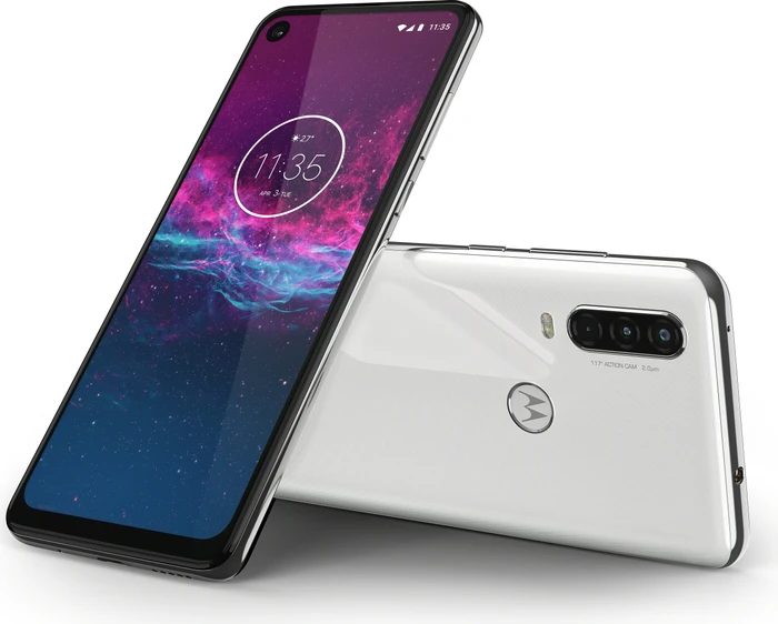 Motorola One Action Single-SIM pearl white
