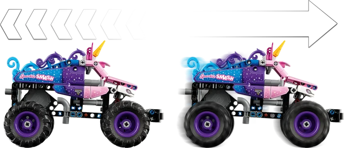 LEGO Technic - Monster Jam Sparkle Smash mit Rückziehmotor