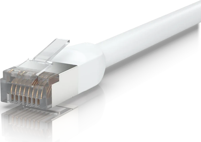 Ubiquiti UniFi Patchkabel Outdoor, Cat6, RJ-45/RJ-45, 1m, weiß