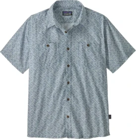 Patagonia Back Step Hemd kurzarm mountain breeze/still blue (Herren)