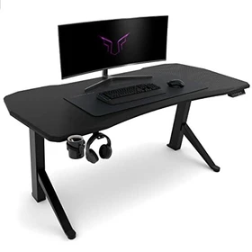 Ultimate Setup Gaming Desk elektrisch höhenverstellbarer Schreibtisch 160x80cm Carbon-Optik/schwarz