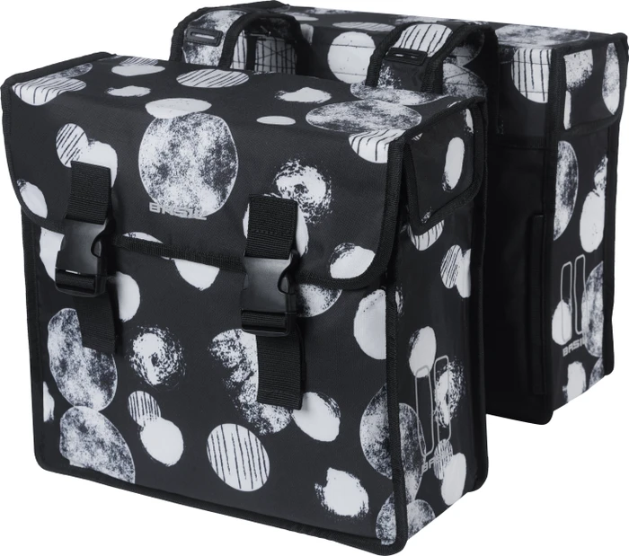 Basil Mara XL Doppeltasche Gepäcktasche schwarz/grau