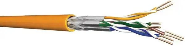 Draka UC900 HS23 Twisted-Pair Simplex Verlegekabel Eca, Cat7, S/FTP, ohne Stecker, 100m, orange (60011605)