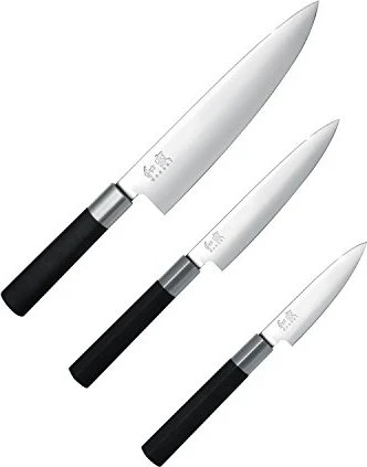 KAI Wasabi Black Kochmesser-Set, 3-tlg.