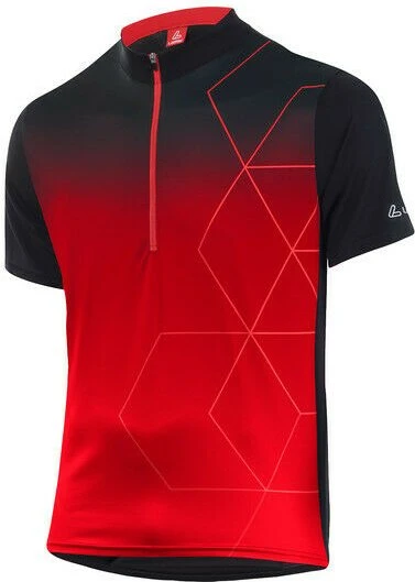 Löffler Bike Evo Half-Zip Shirt Trikot kurzarm black/red (Herren)