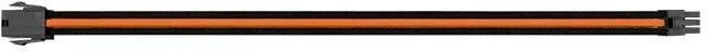 Thermaltake TtMod Sleeve Cable Verlängerung 30cm, schwarz/orange