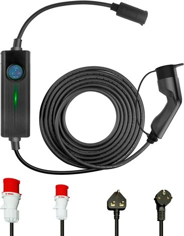 EM2GO Uni-Mobile EV-Ladekabel 16 kW inkl. 5 Adapter, 6m Ladekabel