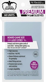 Ultimate Guard Board Game Sleeves 60 Lost Cities and more transparent
