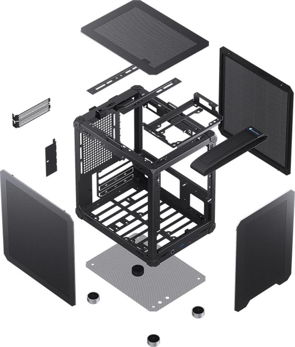 Jonsbo C6-ITX Black, schwarz, Mini-ITX