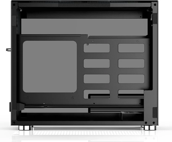 Jonsbo V10, schwarz, Glasfenster, Mini-ITX