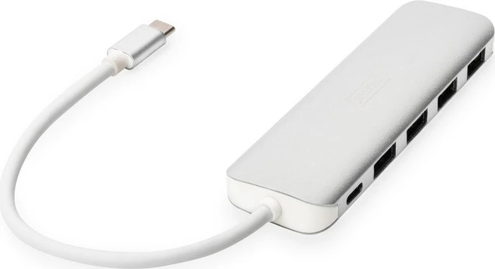 Digitus USB-Hub, 4x USB-A 3.0, USB-C 3.0 [Stecker]