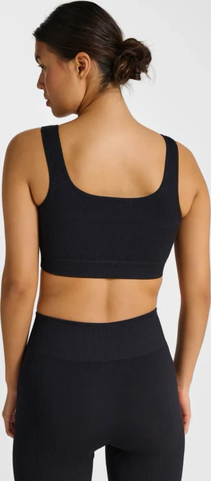 hummel Pulse Rib Sport-BH schwarz (Damen)