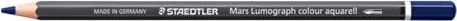 Staedtler Mars Lumograph colour aquarell 104 Aquarellstift kobaltblau dunkel, Kartonetui, 6er-Pack