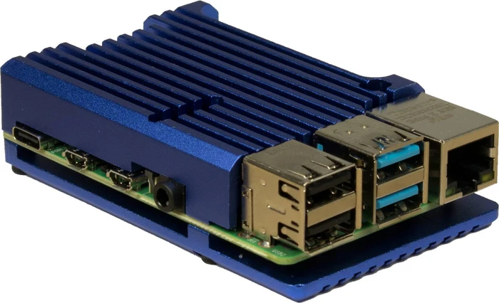 Inter-Tech ODS-721 für Raspberry Pi 4B Case für Raspberry Pi 4 Modell B, schwarz
