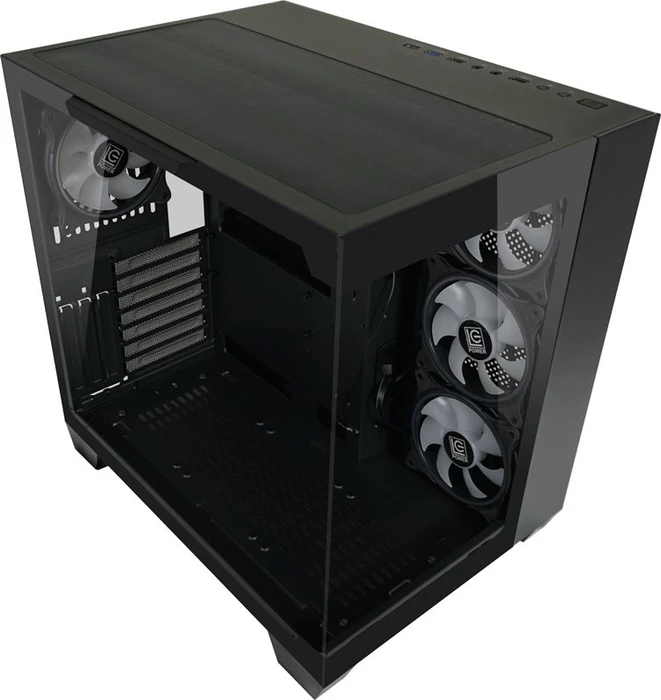 LC-Power Gaming 809B Dark Storm_X, Glasfenster