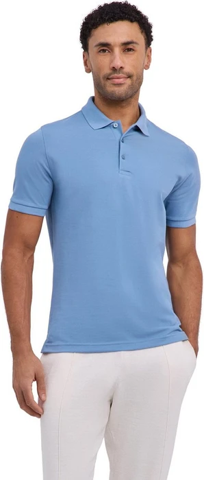 Falke Pima Poloshirt kurzarm sky blue (Herren)