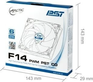 ARCTIC F14 PWM PST CO grau, 140mm