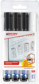 edding 360 Whiteboardmarker schwarz 3er-Pack, 90 Whiteboardmarker schwarz, 3er-Pack
