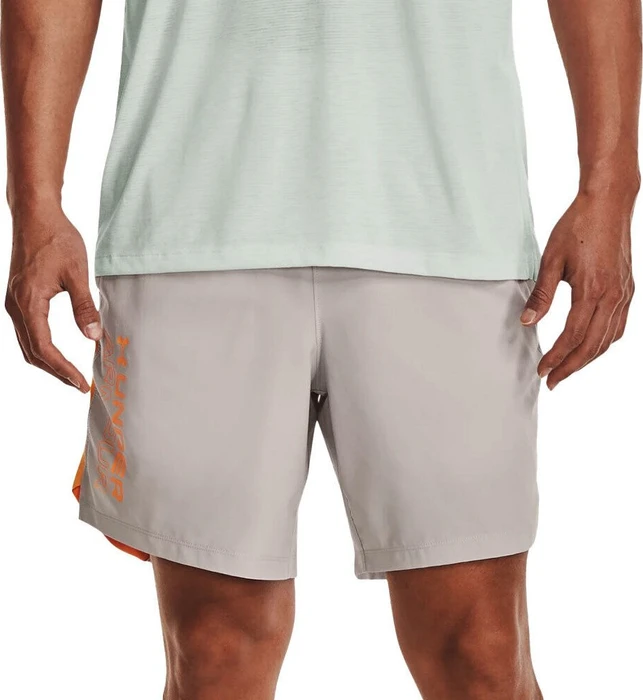 Under Armour Launch SW Hose kurz ghost gray/orange ice (Herren)