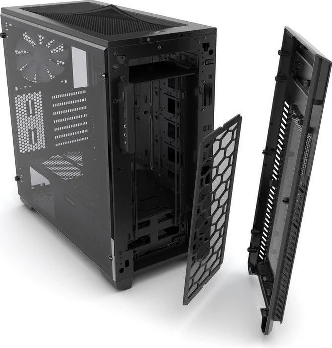 Phanteks Enthoo Pro M Tempered Glass schwarz, Glasfenster