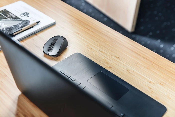 Trust Zelo Silent Click Wireless Mouse schwarz/grau, USB