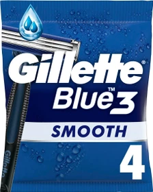 Gillette Blue3 Smooth Einwegrasierer, 4 Stück