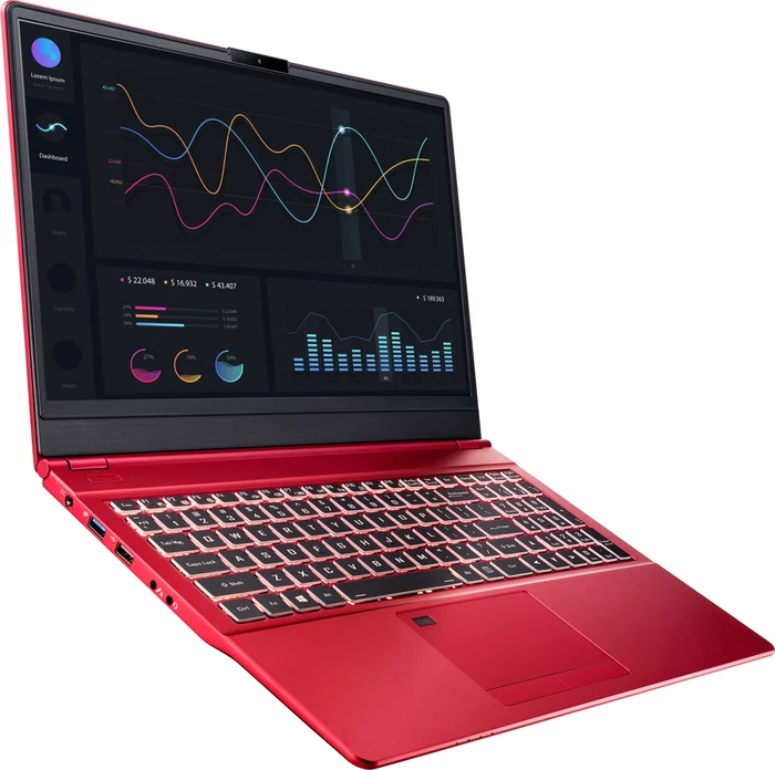 Nexoc B1504, rot, Core i7-8565U, 16GB RAM, 250GB SSD, 1TB HDD, DE