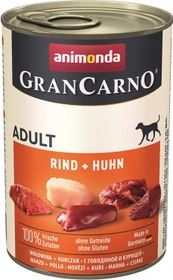 animonda GranCarno Dose Fleisch pur Adult Rind und Huhn, 2.40kg (6x 400g)