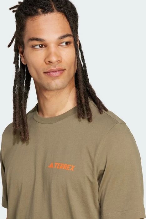 adidas Terrex Graphic T-Shirt kurzarm olive strata (Herren)