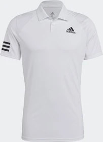 adidas Tennis Club 3-Streifen Poloshirt kurzarm weiß/schwarz (Herren)