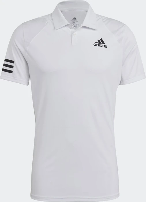 adidas Tennis Club 3-Streifen Poloshirt kurzarm weiß/schwarz (Herren)