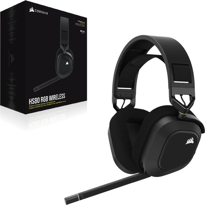 Corsair HS80 RGB Wireless carbon