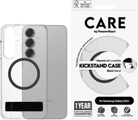 PanzerGlass Care Feature Case Kickstand Magnetic Qi für Samsung Galaxy S25+ transparent/schwarz