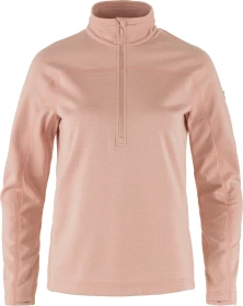 Fjällräven Abisko Lite Fleece Half Zip Funktionsshirt langarm chalk rose (Damen)