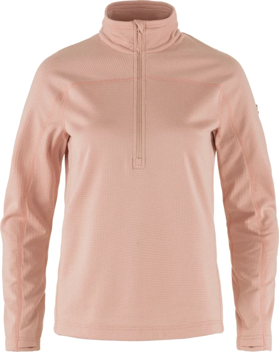 Fjällräven Abisko Lite Fleece Half Zip Funktionsshirt langarm chalk rose (Damen)