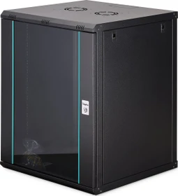 Digitus Dynamic-N Serie 19" Wandgehäuse 16HE, unmontiert, Sicherheitsglastür, IP2X, RAL 9005, 600mm tief
