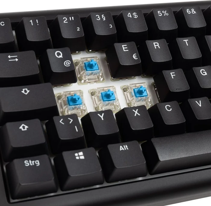 Ducky Tinker 65, schwarz/weiß, MX RGB BLUE, USB, DE