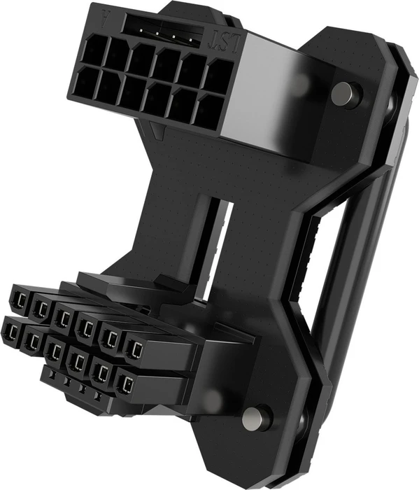 Corsair 12V-2x6 Winkeladapter 180°, PCIe 5.1 GPU Power Bridge, Stil B, Sense Pins außen, schwarz