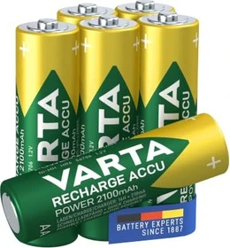 Varta Recharge Accu Power Mignon AA NiMH 2100mAh, 6er-Pack