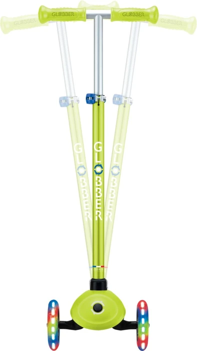 Globber Primo Plus Lights Kickboard lime green