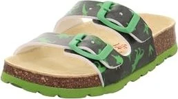Superfit Fussbettpantoffel grün/mehrfarbig (Junior)