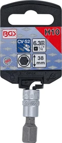 BGS technic Innensechskant Steckschlüssel 1/4", 10x38mm